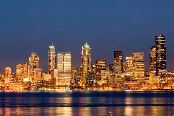 Seattle de noche — Foto de Stock