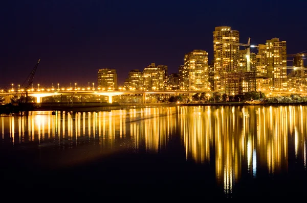 Vivere di lusso in edifici moderni, Yaletown, Vancouver — Foto Stock