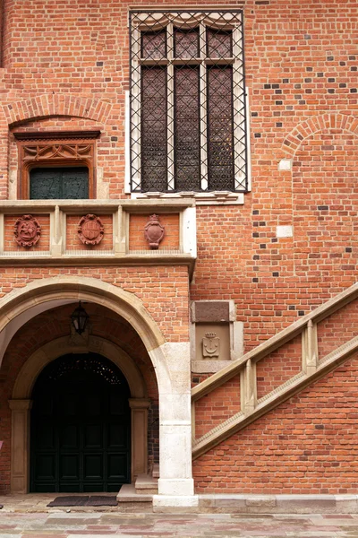 Medeltida Jagellonska universitetet, collegium maius, krakow, Polen — Stockfoto