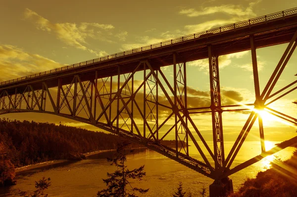 Deception pass-híd — Stock Fotó