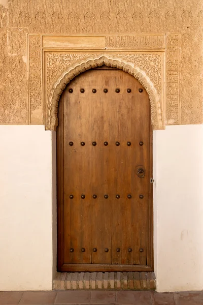 Alhambra dveře — Stock fotografie