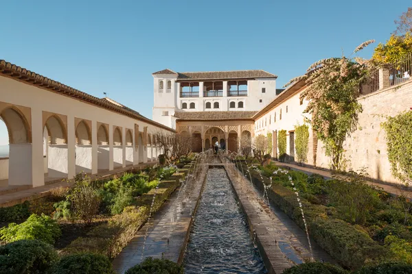 Generalife palace in Alhambra, Granada — 图库照片