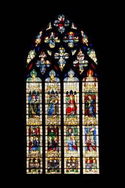 Vitrages of Chartres cathedral clipart