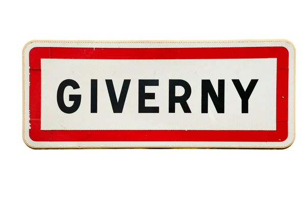 Giverny sign — Stock Photo, Image