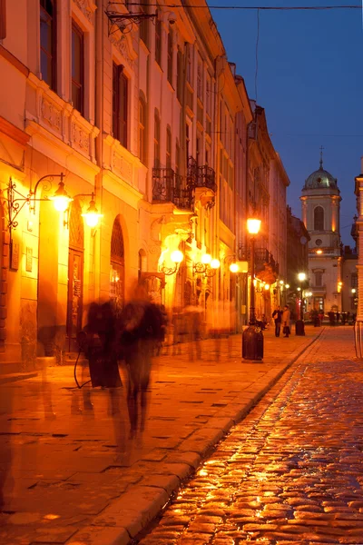 Marktplein in lviv — Stockfoto