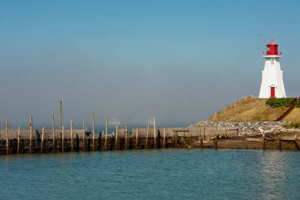 Mulholland Point Light on Campobello island — Stock Photo, Image