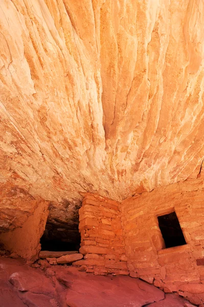 Huis op brand, anasazi ruïnes, utah — Stockfoto