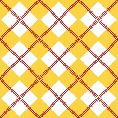 Sarı ve beyaz rhombus ile Seamless Modeli