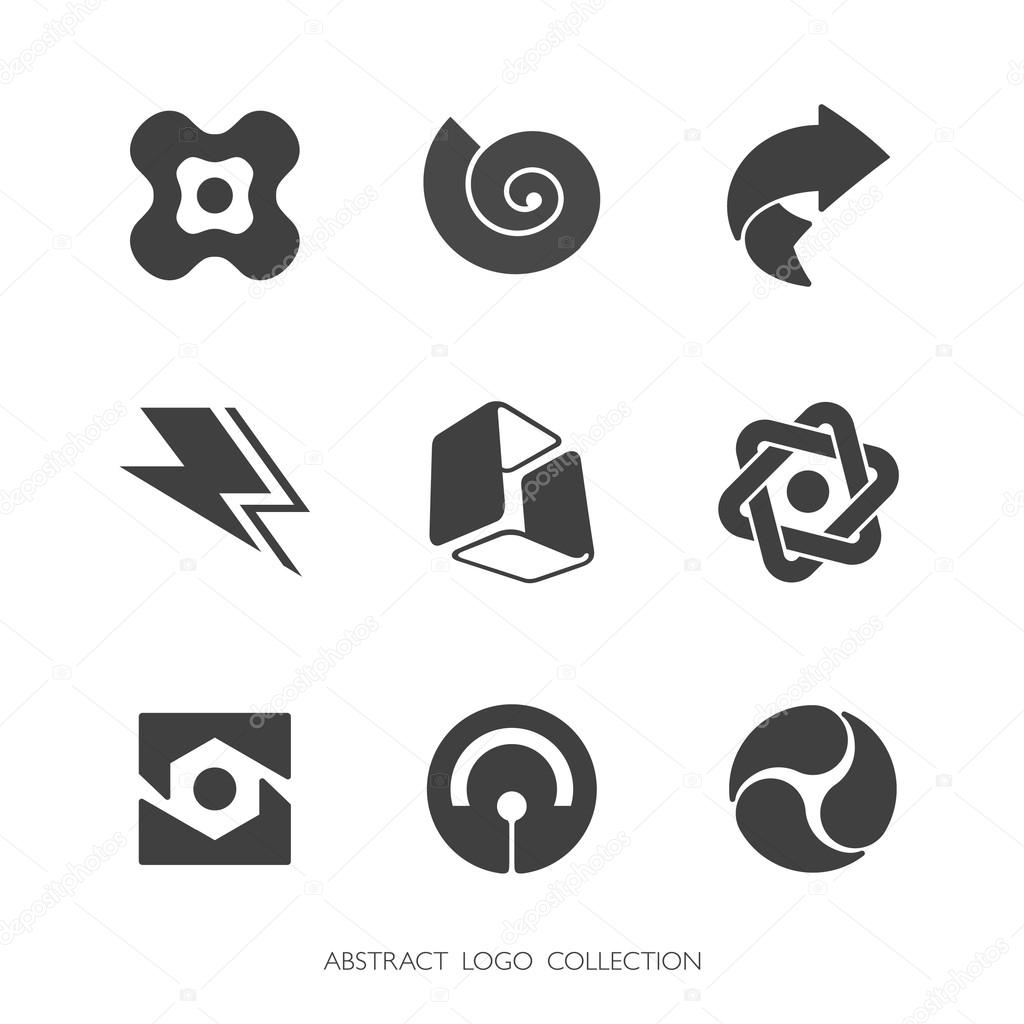 Abstract Shapes Collection. Vector graphics.