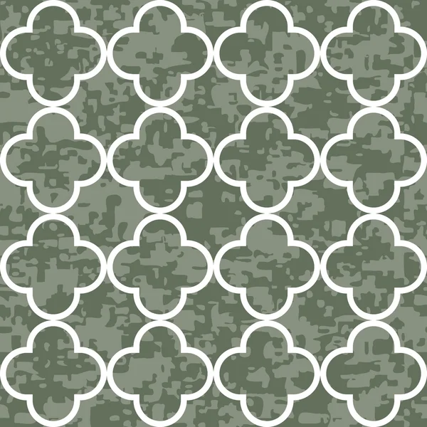 Seamless Quatrefoil Clover Pattern Background — Stock Vector