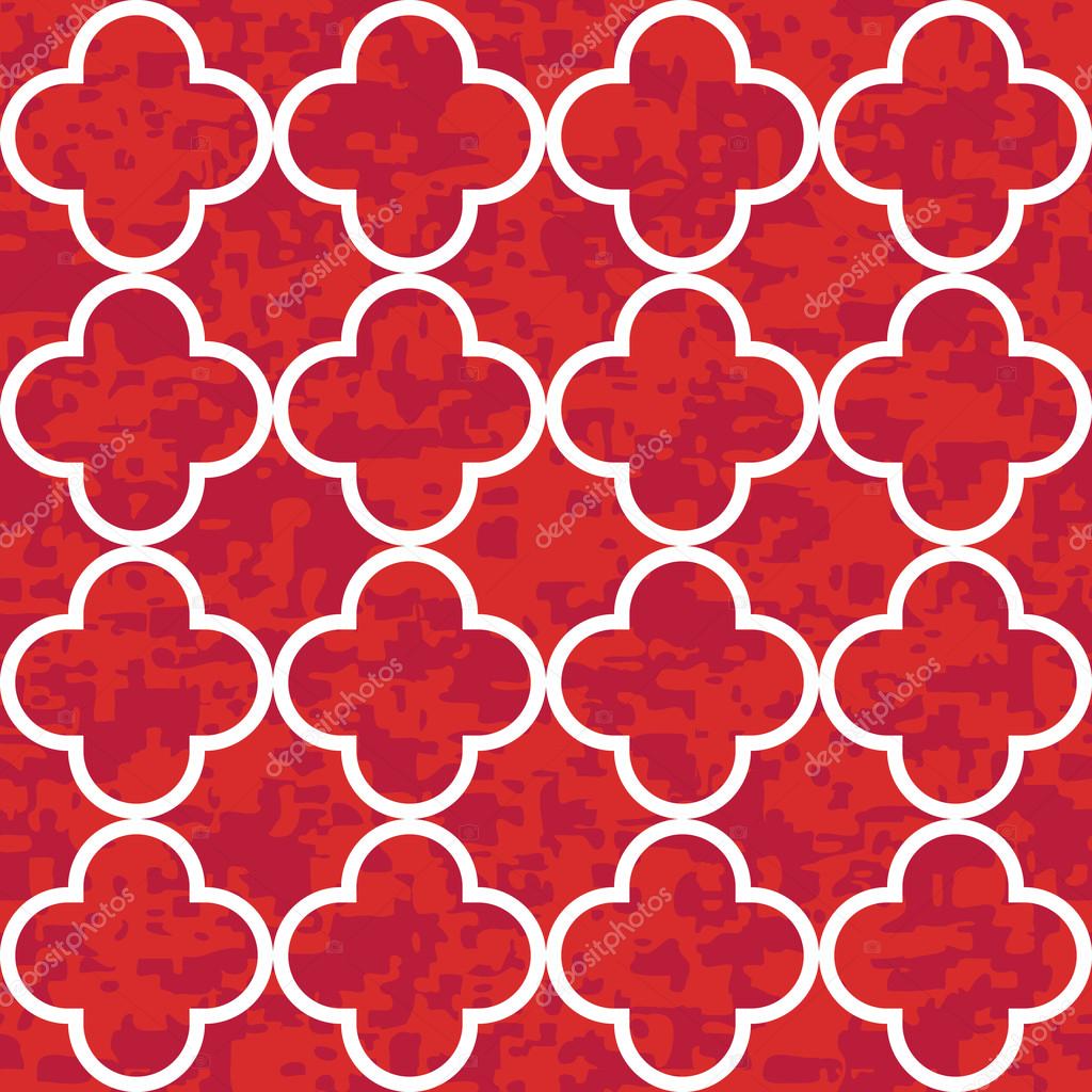 Seamless Quatrefoil Clover Pattern Background