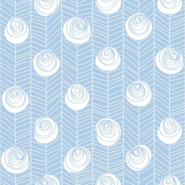 Herringbone paon fleur sans couture motif de fond — Image vectorielle