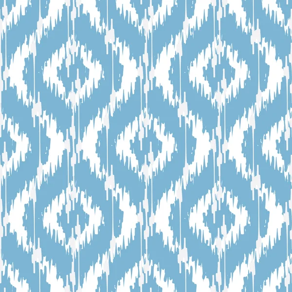 Ikat Damask Seamless Ogee Path — стоковый вектор