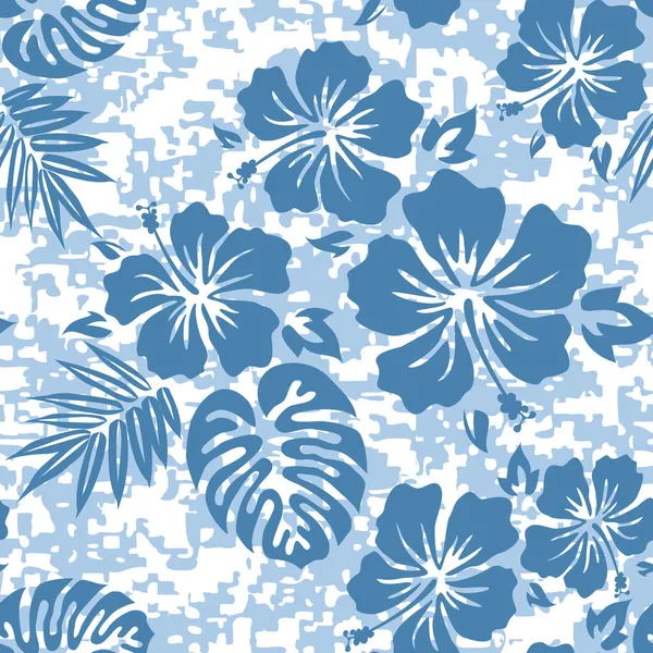 Patrón de camisa hawaiana Aloha — Vector de stock