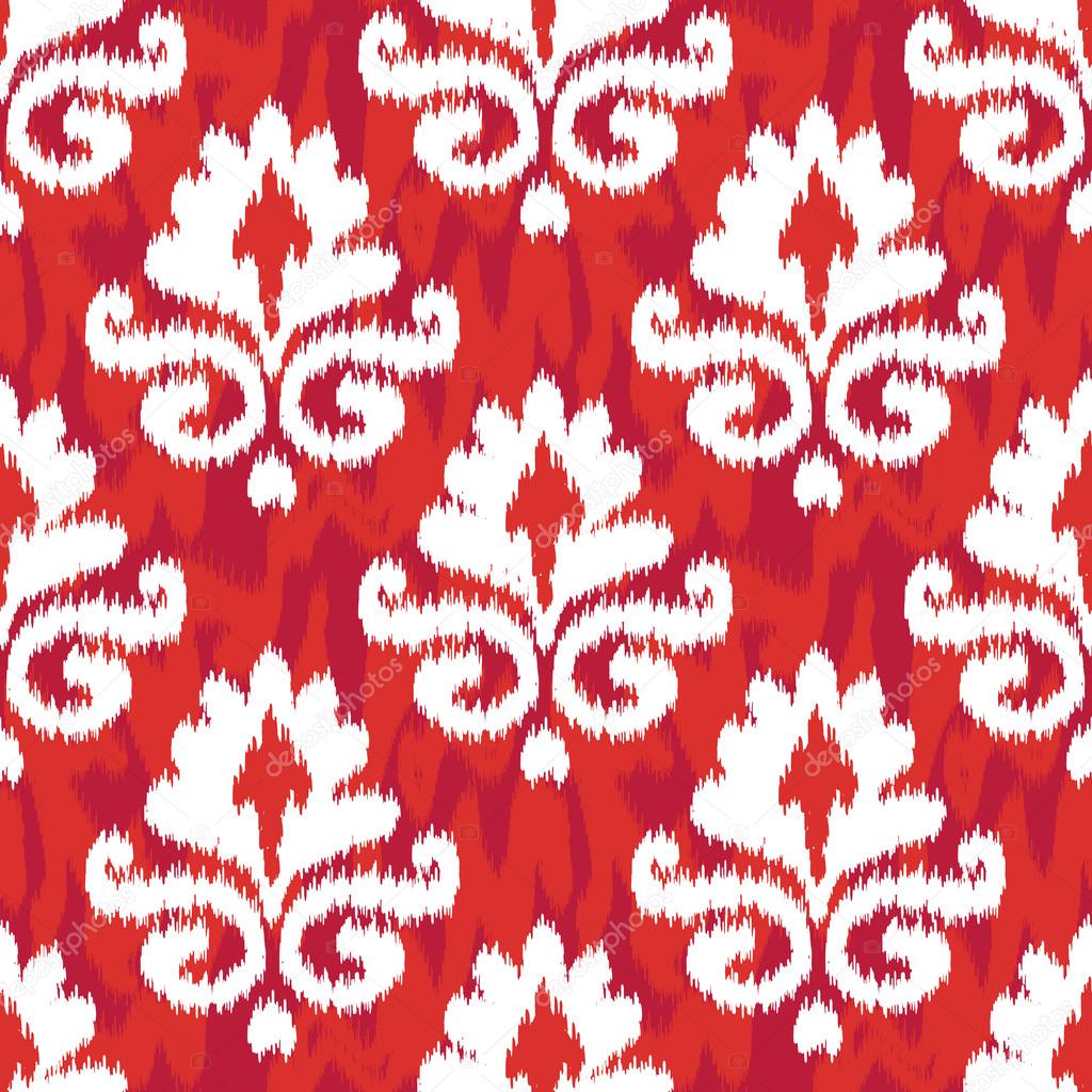 Red and Black Ikat Pattern Background