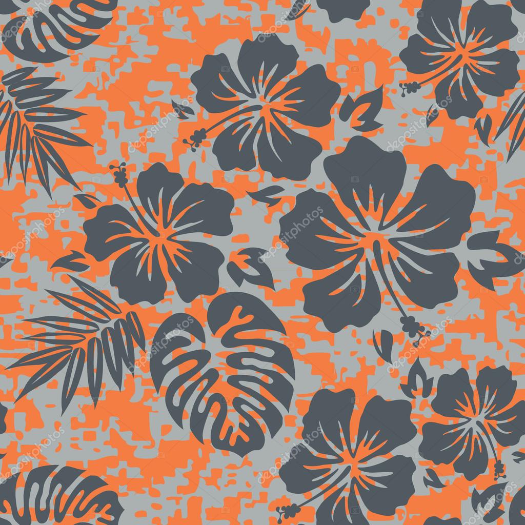 Aloha Hawaiian Shirt Seamless Background Pattern premium vector in