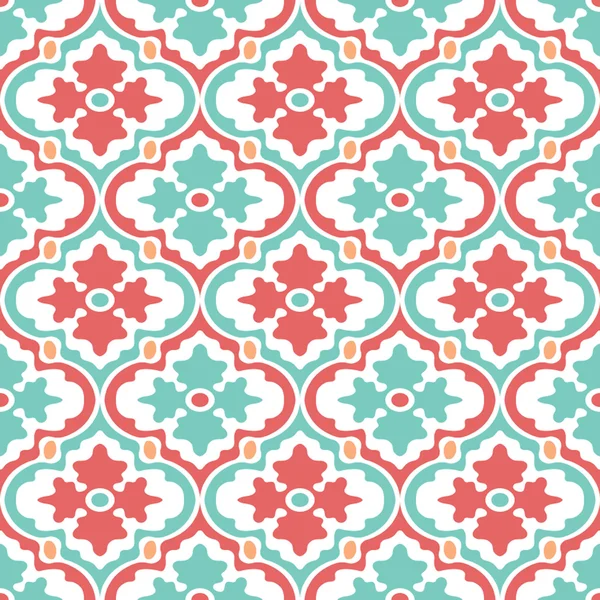 Fond Floral Moderne Rétro — Image vectorielle