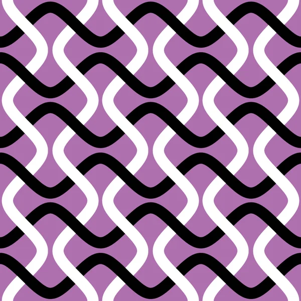 Modèle de lignes d'onde entrelacées perturbées — Image vectorielle