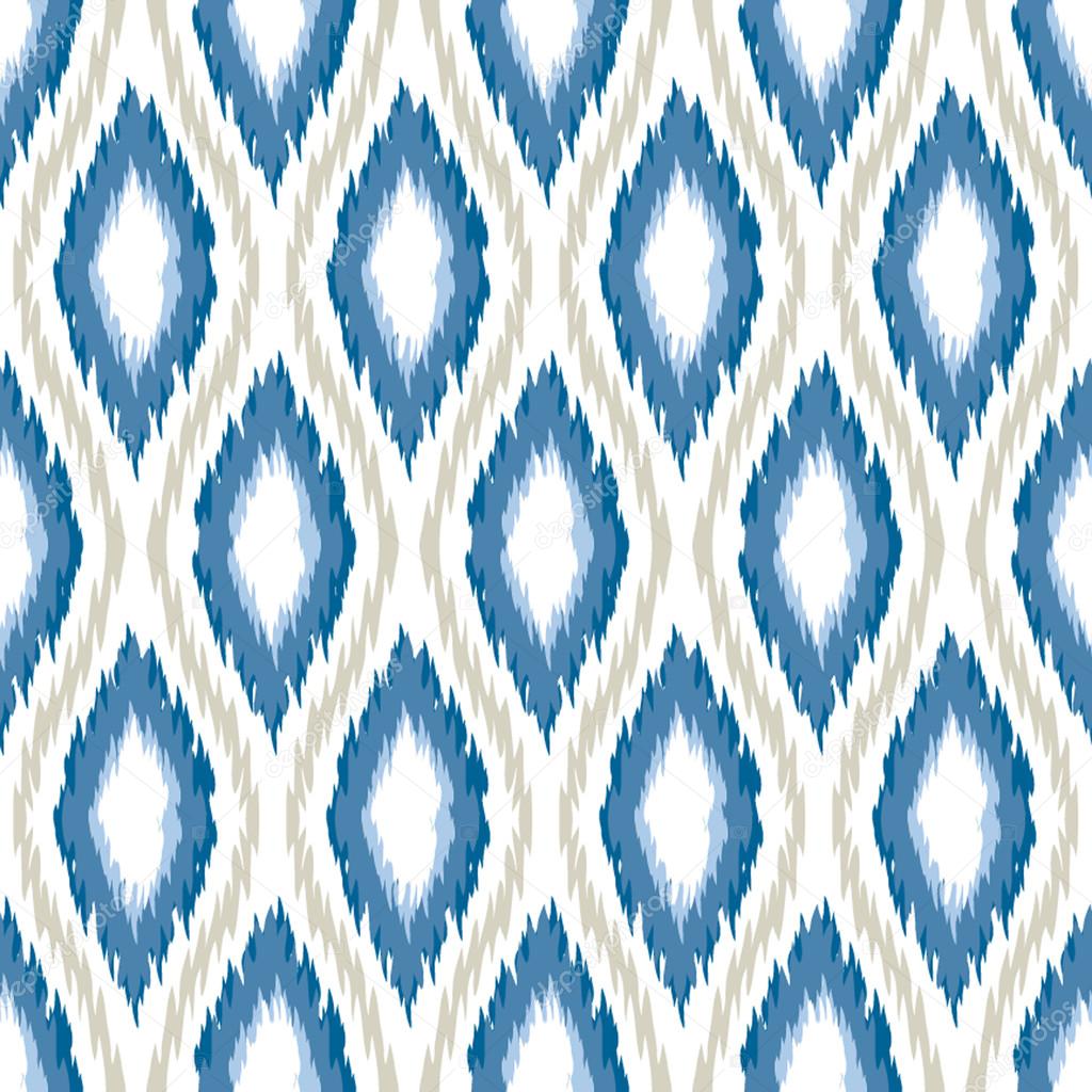 Diamond Ikat Ogee Background