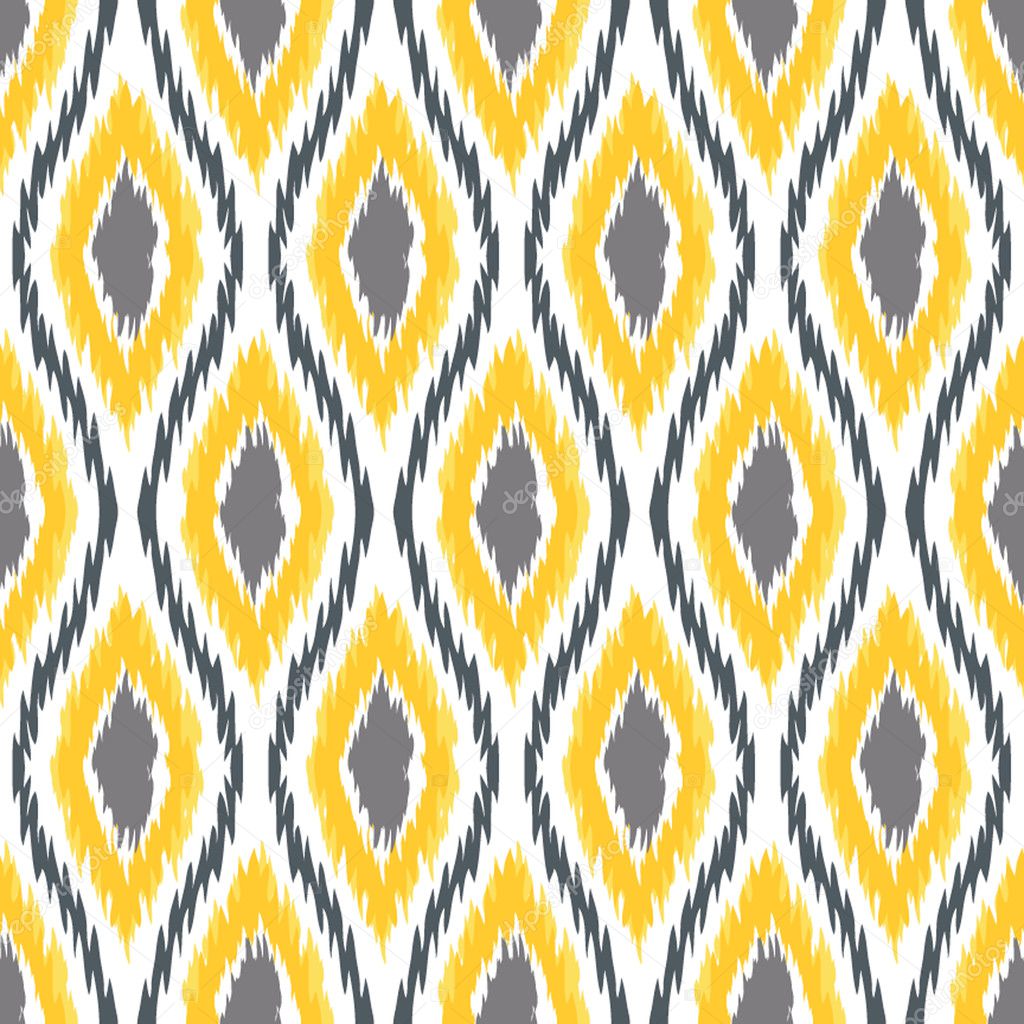 Diamond Ikat Ogee Background