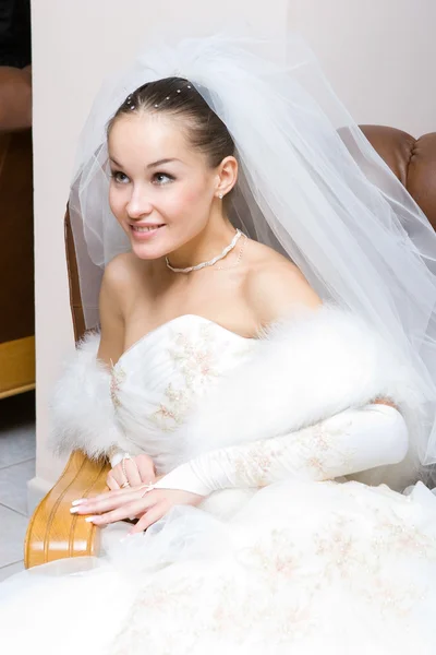 Sposa in casa — Foto Stock