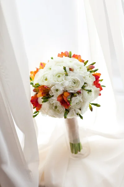 Bouquet on the window — Stock Photo, Image