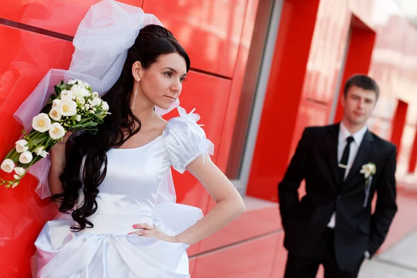 Sposa e sposo — Foto Stock