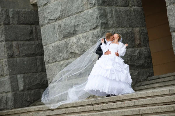 Bacio di sposo — Foto Stock