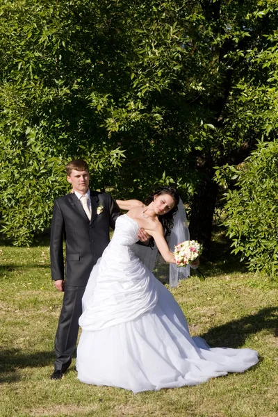 First dance of vife and husband — Stock Photo, Image