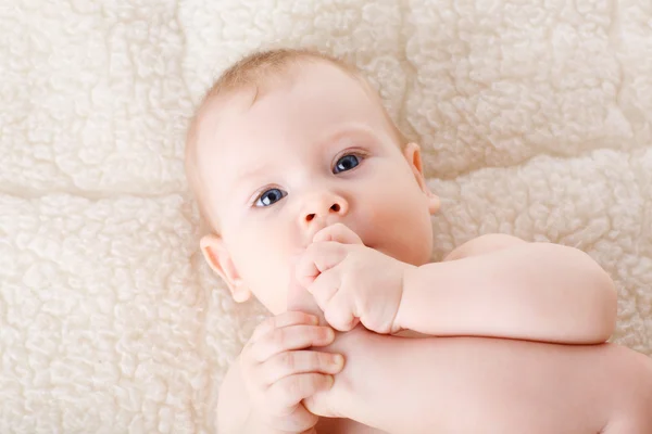 Foot in the mouth — Stock Photo, Image