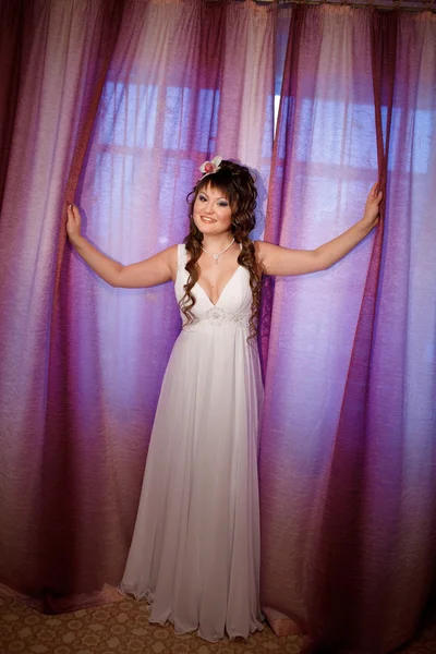 Bride by the window — Stock Photo, Image