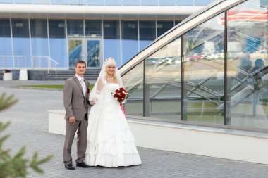 Gelin ve damat tarafından street yürüyüş