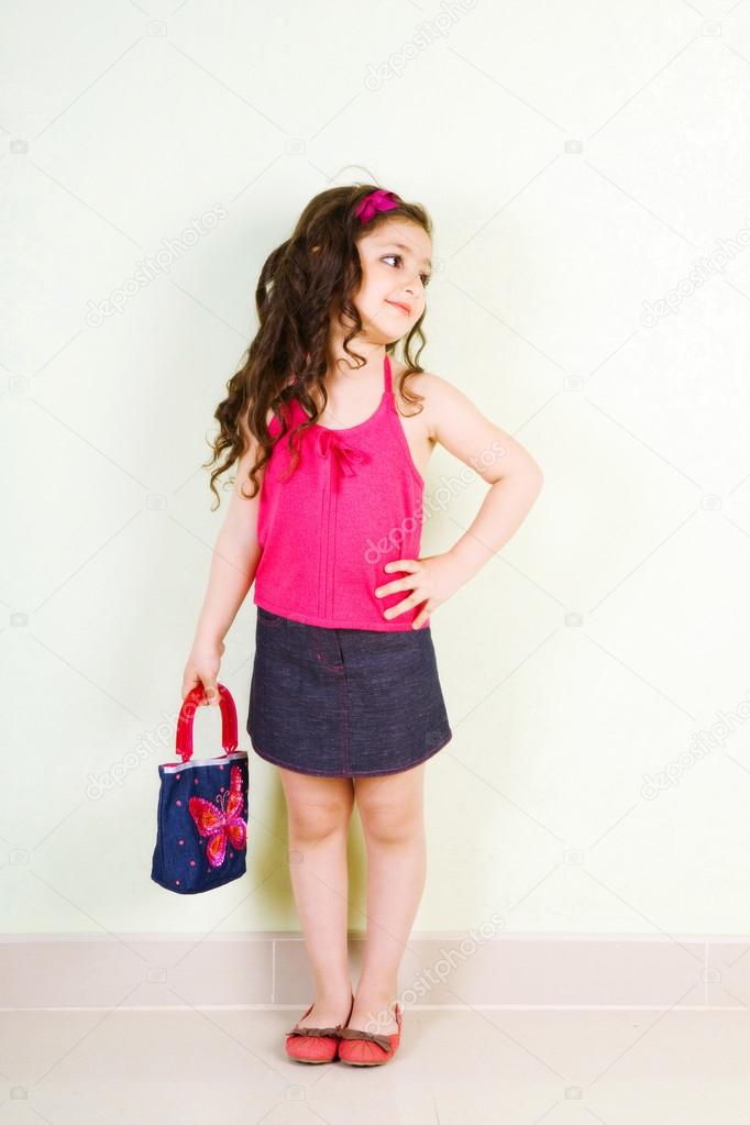 girl with a bag