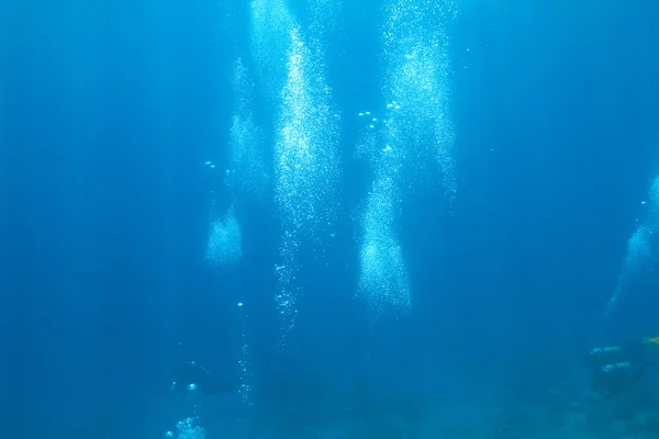 Fond de bulles de plongeurs — Photo