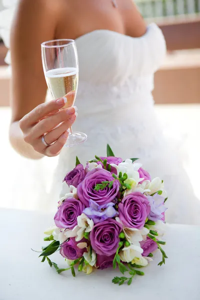 Glass of champagne — Stock Photo, Image