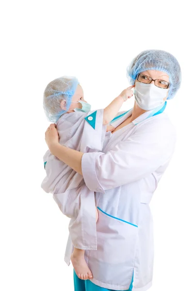 Two generations of doctors — Stock Photo, Image