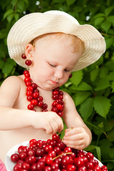 Cherry child — Stock Photo, Image