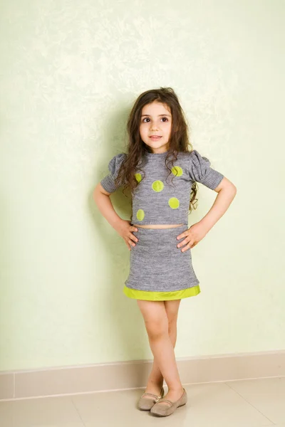 Malá dívka móda — Stock fotografie