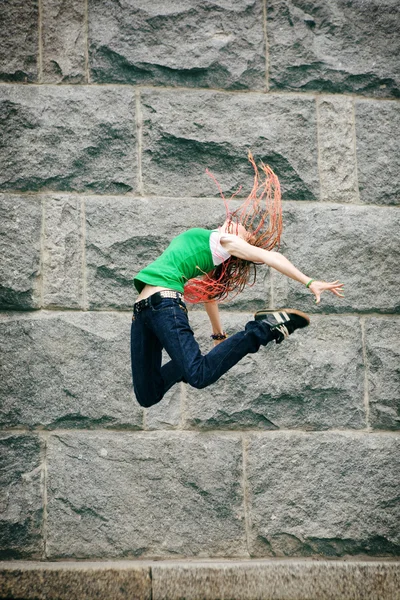 High jumping — Stock Photo, Image