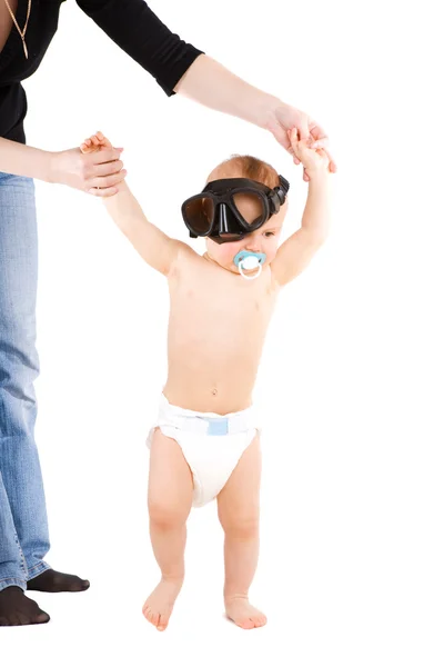 Child learning to walk — Stock Photo, Image