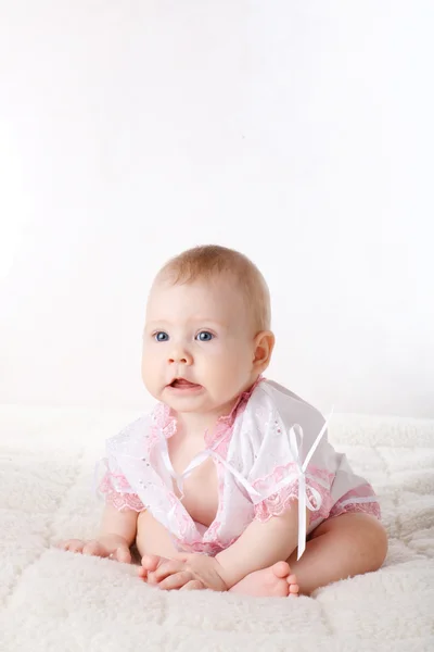 Menina em uma camisa — Fotografia de Stock