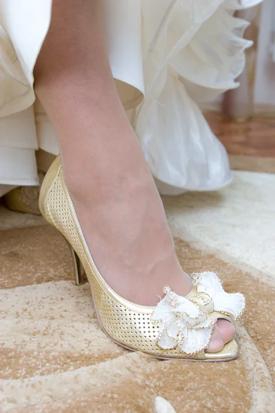 A shoe of the bride — Stock Photo, Image