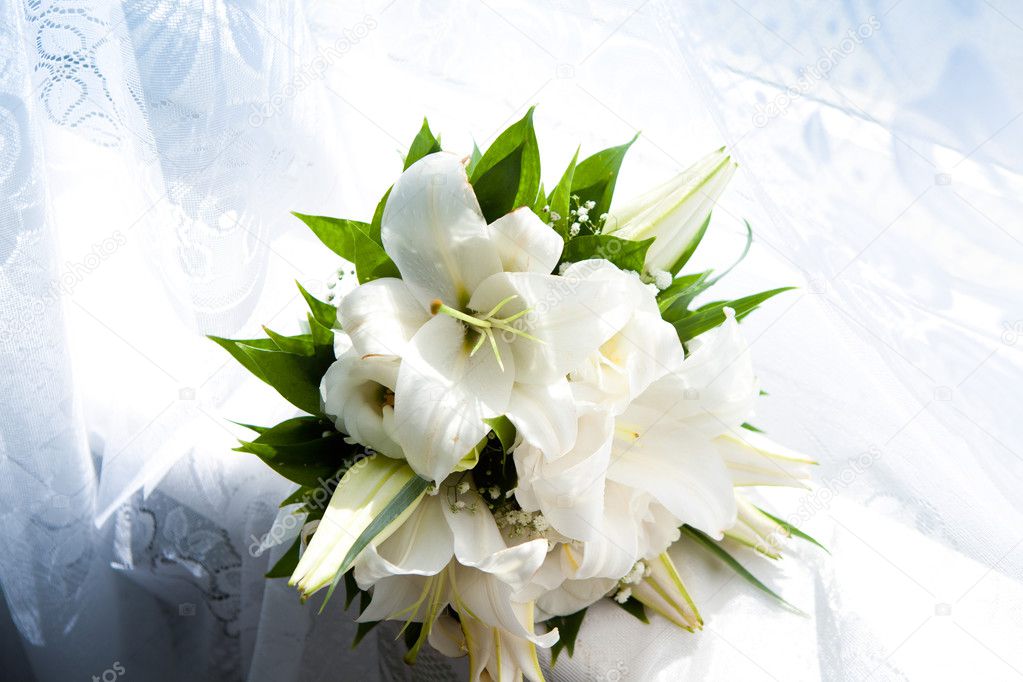 bouquet with lilies