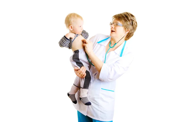 Médico y niño — Foto de Stock