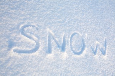 kar üzerinde yazıt kar