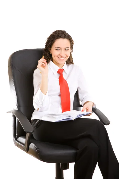 Busitesswoman ready to work — Stock Photo, Image