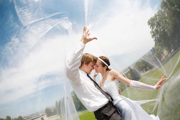 Covered with veil — Stock Photo, Image