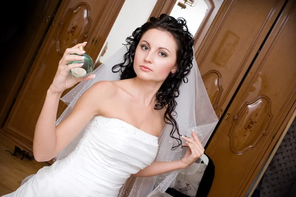Vorbereitung der Braut — Stockfoto