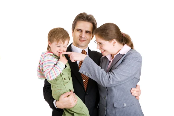 Family in office — Stock Photo, Image