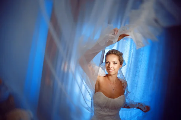 Sposa con velo — Foto Stock